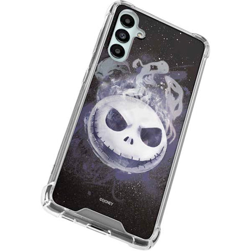 Disney The Nightmare Before Christmas Jack Skellington Face Art Galaxy A15 5G Clear Case